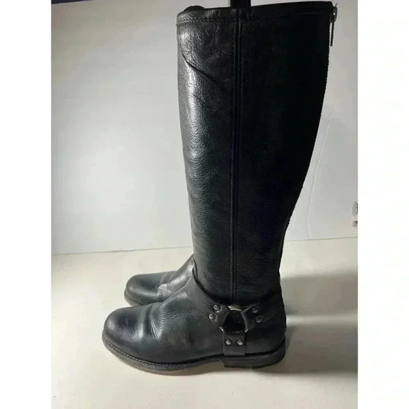 FRYE Black Leather Women's Boots - Picture 2 of 6